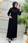 51922 Elbise  Siyah