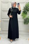5194 Elbise  Siyah