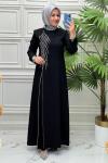 5195 Elbise  Siyah