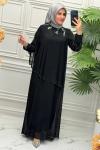 5196 Elbise  Siyah