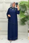 5196 Elbise  Lacivert