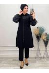 5212 Kolu Organze Tunik Siyah Diğer