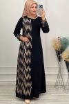 5213 Payetli Ferace Siyah Siyah