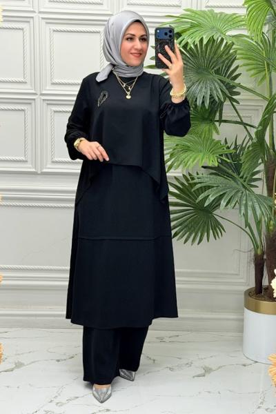 5214 Tunik Takım Siyah