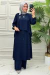 5214 Tunik Takım Açık Lacivert