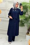 5214 Tunik Takım Açık Lacivert