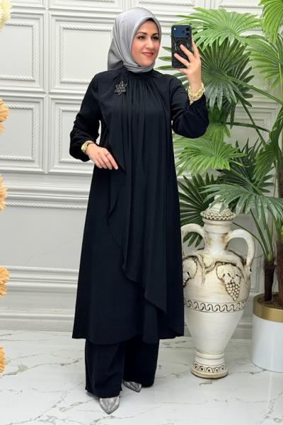 5215 Tunik Takım  Siyah