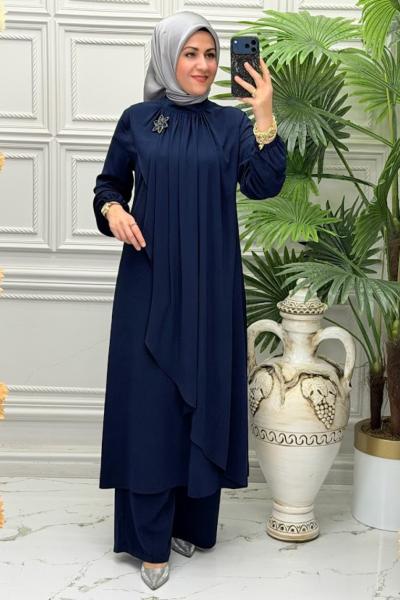 5215 Tunik Takım  Lacivert