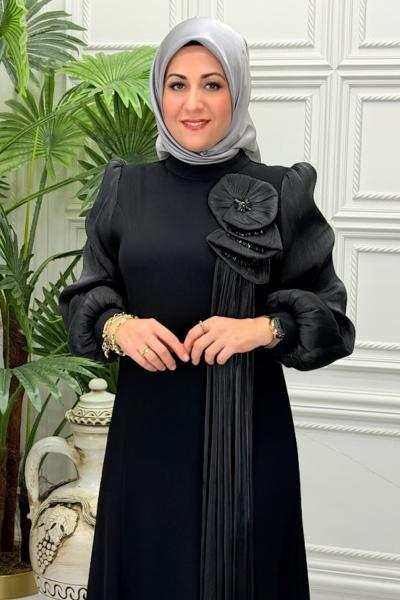 5225 Elbise Siyah