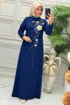 5249 Elbise İndigo