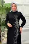 5252 Elbise Siyah
