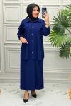 5268 Tunik Takım  İndigo