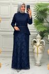5280 Elbise Lacivert