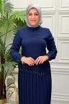 5286 Elbise Lacivert