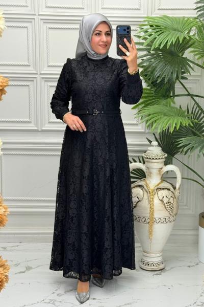 5287B Elbise Siyah