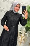 5287B Elbise Siyah