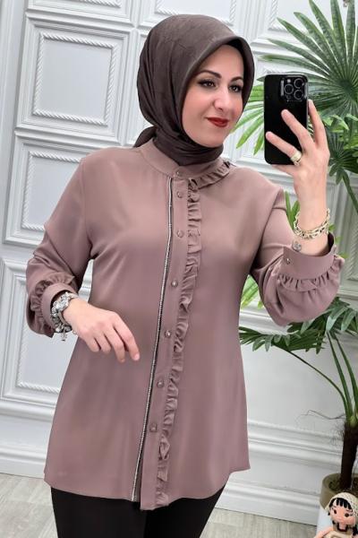 5320 Gömlek Kahverengi