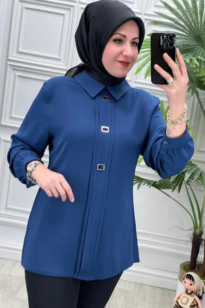 5326 Gömlek İndigo