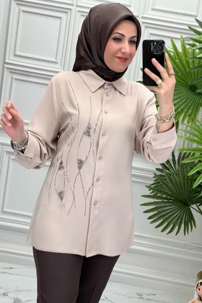 5355 Gömlek Taş Rengi