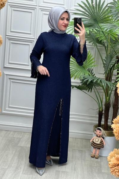5380 Elbise Lacivert