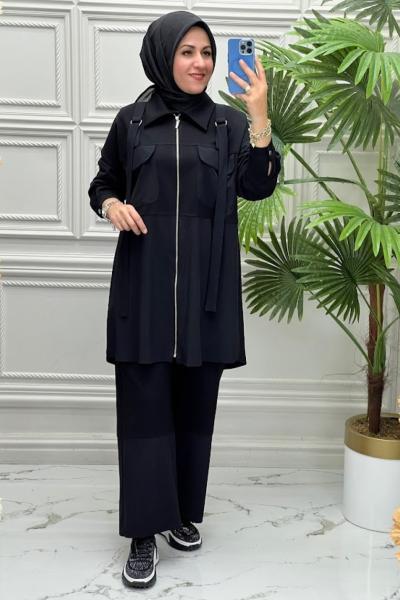 5408 Tunik Takım  Siyah
