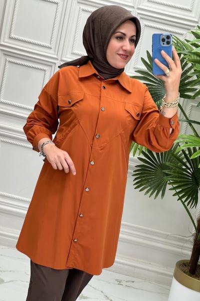 5410 Tunik Takım  Kiremit