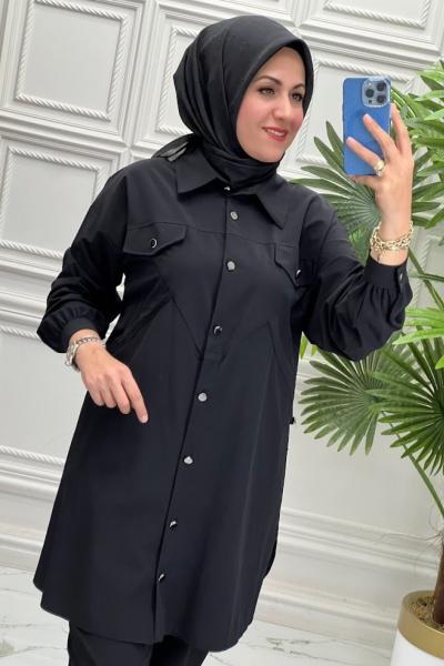 5410 Tunik Takım   Siyah
