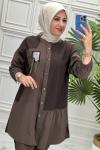 5416 Tunik Takım  Kahverengi