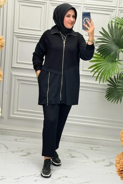 5418 Tunik Takım  Siyah