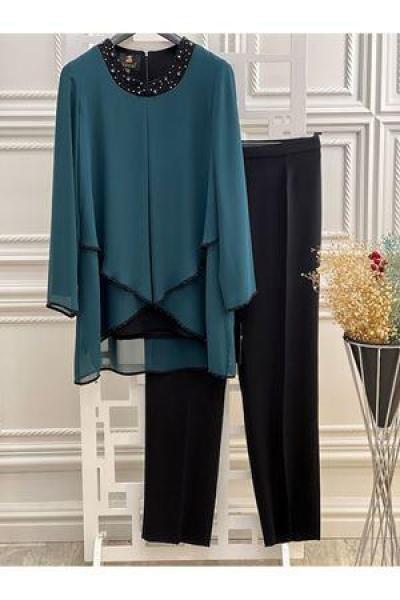 5460 Şifon İkili Takım Haki Diğer