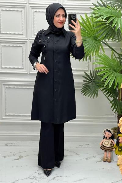 5464B Tunik  Siyah
