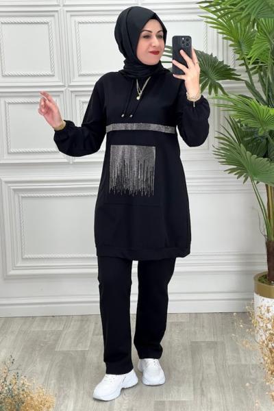 5468 Tunik Takım Siyah
