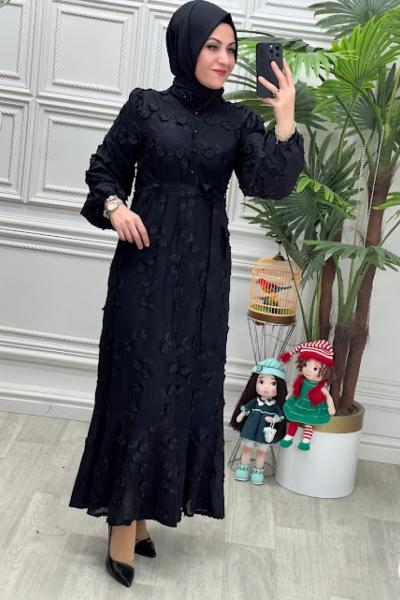 5510 Elbise Siyah