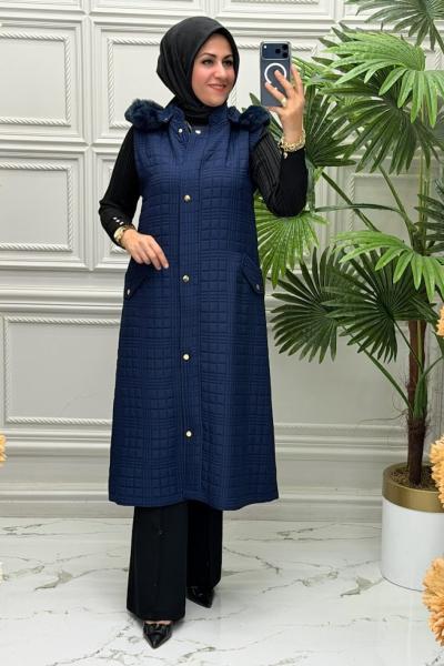 5597 Yelek  Lacivert