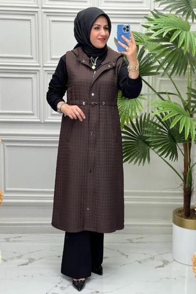 5598 Yelek Kahverengi