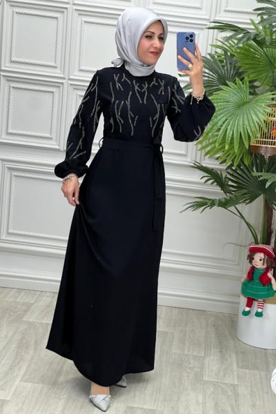 5649 Elbise Siyah