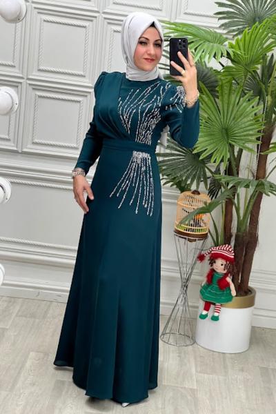 5669 Elbise Zümrüt