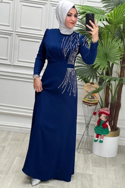 5669 Elbise İndigo