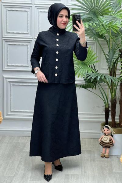 5767 Tunik Takım Siyah