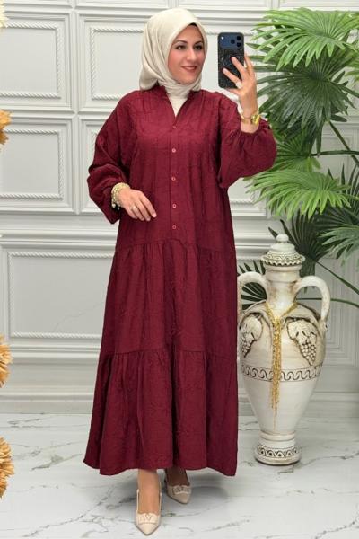 600 Elbise Bordo