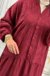 600 Elbise Bordo