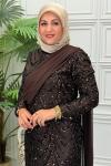 6002B Elbise Kahverengi
