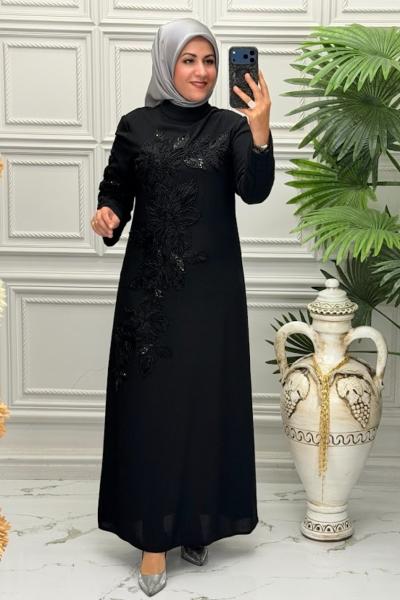 6006 Elbise Siyah