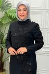 6006 Elbise Siyah
