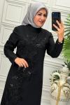 6006 Elbise Siyah