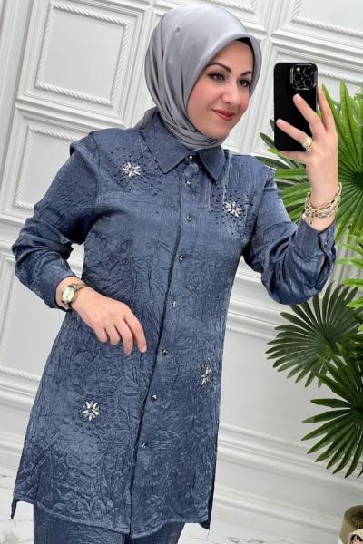 6080 Tunik Takım Lacivert