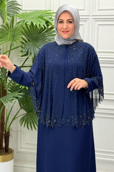 6100 Elbise  Lacivert