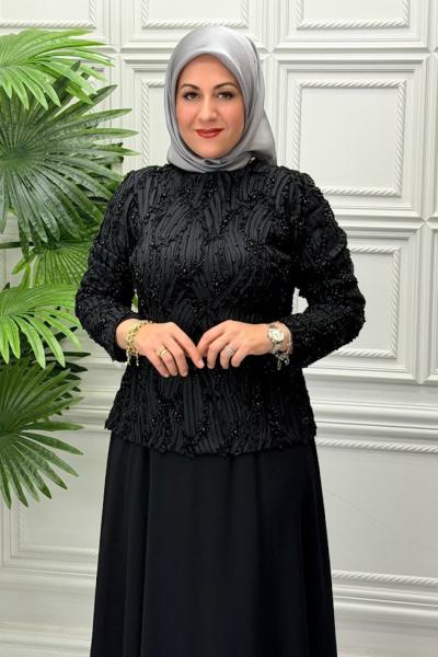 6102 Elbise Siyah