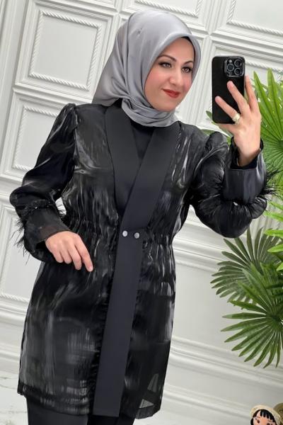 6112 Tunik Takım  Siyah