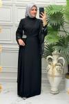 6114b Elbise Siyah